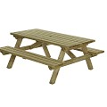 Picknicktafel 180x160cm, 45mm