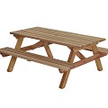 Picknicktafel 180x160cm, hardhout