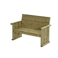 Bank Lisse 2-zits, 127cm