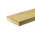 Vuren  balk geschaafd, geïmpregneerd  4,5x14,5x360