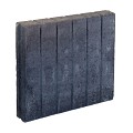 Palissadeband vierkant 8x50x50 cm Zwart