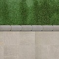 Graskantsteen 33x16x4,5 cm Grijs
