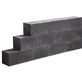 Garden Wall Black 12x12x60 cm