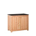 Douglas dubbele buitenkeuken 90, 90 x 109 x 56 cm (HxBxD) met schap en deuren.