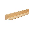Scandinavisch vuren geschaafd dakbeschot 1.6x10x420 cm, groen geïmpregneerd