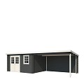 Blokhut Aida 760x275 Carbon Grey-Wit