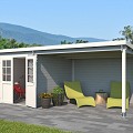 Blokhut Sunniva 570x275 Platinum Grey-Wit