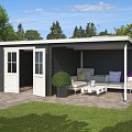 Blokhut Orlando 581x292 Carbon Grey-Wit