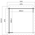 Blokhut Lara 275x275