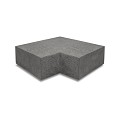 Oudhollandsche hoekstuk traptrede 90° buiten 37x15 Antraciet
