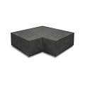 Oudhollandsche hoekstuk traptrede 90° buiten 37x15 Carbon