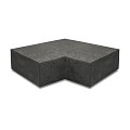 Oudhollandsch hoekstuk traptrede 90° binnen 40x20 Carbon