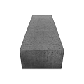 Oudhollandsch zitelement recht 100x60x40 Antraciet