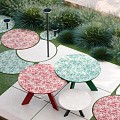 Keramische tegel TD Decor ø120 cm x 2 cm - Model B - Foliage Verde