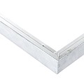 Aluminium daktrimset recht t.b.v. plat dak, maximale dakmaat 605x450 cm