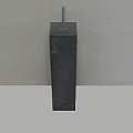 Betonpoer 12x12x58 cm antra, zonder facet, cpl.