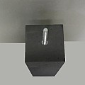 Betonpoer 12x12x58 cm antra, zonder facet, cpl.