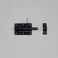 Hangslotgrendel 100 mm zwart gepoedercoat