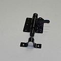 Hangslotgrendel 100 mm zwart gepoedercoat