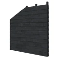 Douglas wandpakket t.b.v. dubbelzijdige zijwand kapschuur Comfort, zwart geïmpregneerd