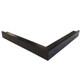 Aluminium buitenhoek daktrim 45x45 mm - 40 cm, zwart RAL 9005