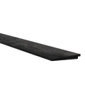 Douglas Zweeds rabat 1 zijde geschaafd. 1 zijde fijnbezaagd 1.1-2.7x19.5x300 cm zwart gedompeld