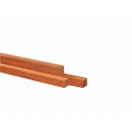 Azobe hardhouten paal fijnbezaagd. gepunt 8x8x350 cm