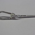 Schommelhaak met schroefdraad 220 mm verzinkt