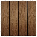 NewTechWood HKC kliktegel, 30 x 30 cm, Teak