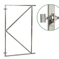 Verstelbaar poortframe gegal 200 x 155 cm