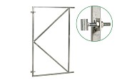 Stalen poortframe verstelbaar vuurverzinkt 110 x 155 cm.
