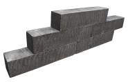 Blockstone Small 12x12x60 cm Black