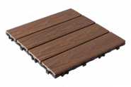 NewTechWood HKC kliktegel, 30 x 30 cm, Teak