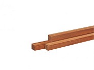 Azobe Hardhouten paal fijnbezaagd, gepunt 4x4x150 cm