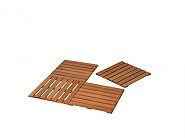 Hardhouten tegel 100x100 cm