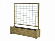 Bloembak Horst 40x180cm met rek