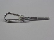 Schommelhaak met schroefdraad 220 mm verzinkt