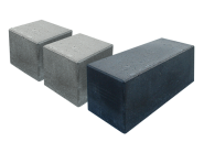 Zitelement/stapelblok 50x50x50 cm grijs of zwart