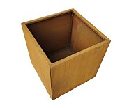 Vierkante plantenbak; 50x50x50 cm Corten staal 2 mm; bouwpakket