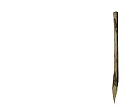 Ronde paal tamme kastanjehout geschild, ø6/8x250 cm