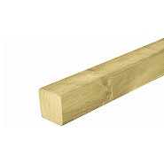 Grenen paal 6,8x6,8 cm