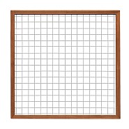 Bangkirai draadscherm 180x180 cm