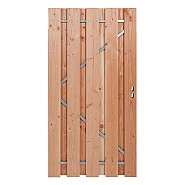 Douglas deur ruw 180x100 cm - stalen frame - universeel