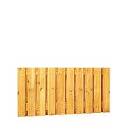 Geschaafd plankenscherm 21-planks grenen 15 mm 180 x 89 cm, verticaal recht.