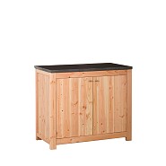 Douglas dubbele buitenkeuken 90, 90 x 109 x 56 cm (HxBxD) met schap en deuren.