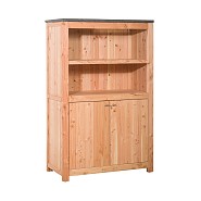 Douglas dubbele buitenkeuken 168, 168 x 109 x 56 cm (HxBxD) met 3 schappen en deuren.
