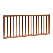 Hardhouten spijlenhek, 180x80 cm Frame 4.5x7 cm, spijlen 2x3 cm