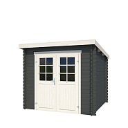 Blokhut Indi 230x230 Carbon Grey-Wit