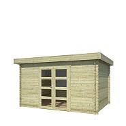 Blokhut Mikkel 380x275 Olijfgroen Geïmpregneerd