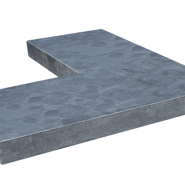 Hoek Vijverrand Blue Moon Linea 50/25x50x3 cm